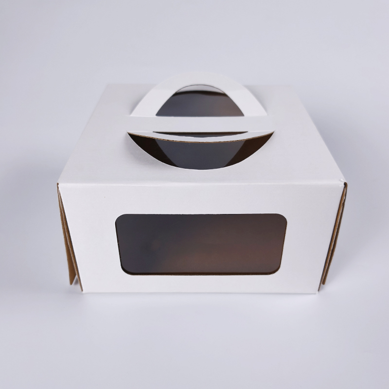 Easy to Assemble Portable Cake Box With Handle