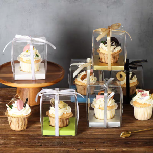 1 Hole Clear Cupcake Box-2