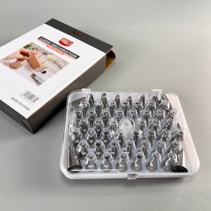 55-piece Stainless Steel Decorating Nozzle Set(Color Box)-1
