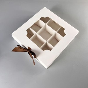 9 Holes Pastry Box With Window01