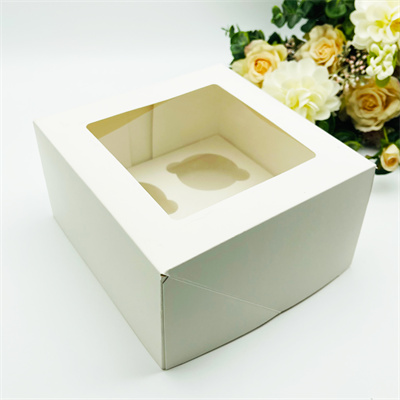 4 holes cupcake box