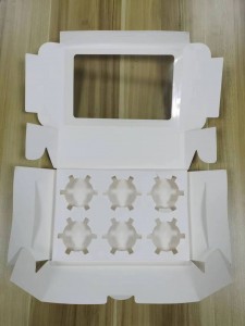 Folding cupcake box