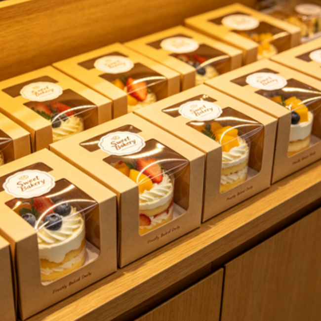 Kraft Window Cake Boxes10