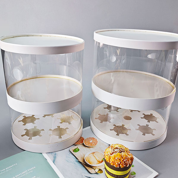 Multi Layer Round Portable Cupcake Box