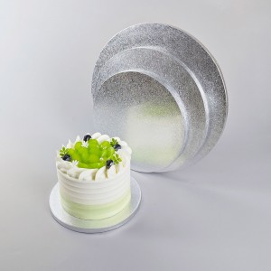 Silver Round Cake Board (2)