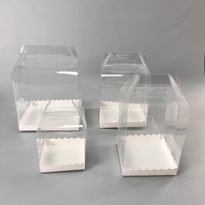Square Clear Cake Box