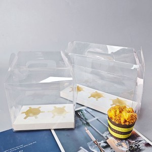 Transparent Portable Cupcake Box01