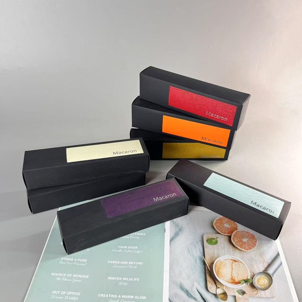 6 Holes Macaron Box With Printing