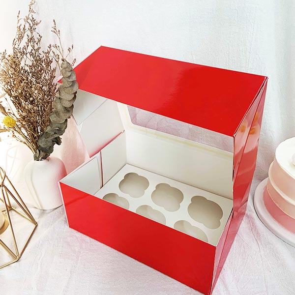 colorful cupcake box