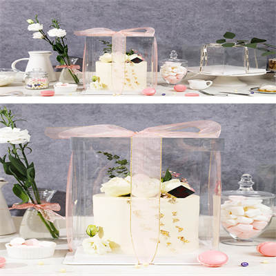 clear window cake box