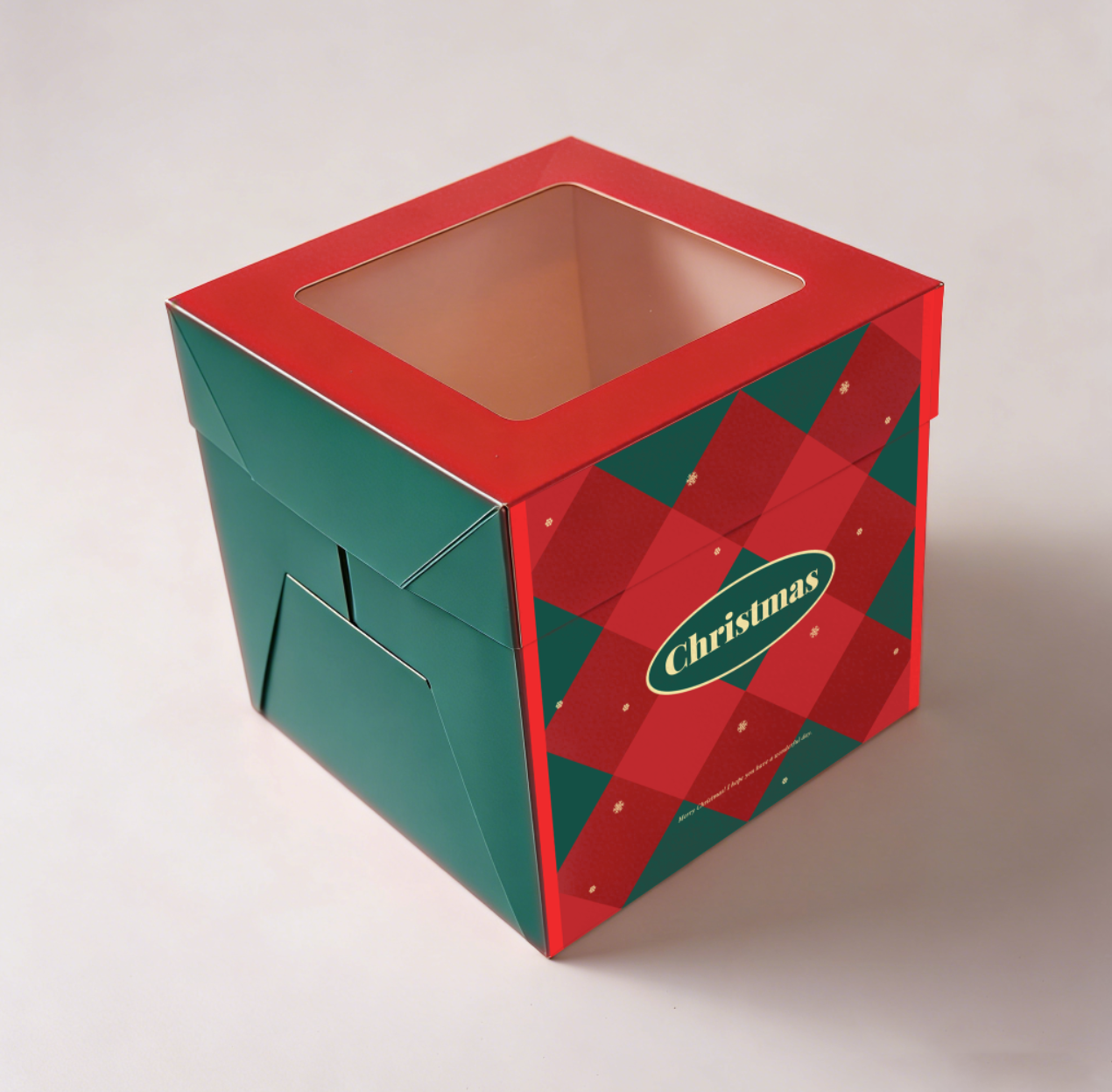 window cake boxes for bakery display and takeaway packaging