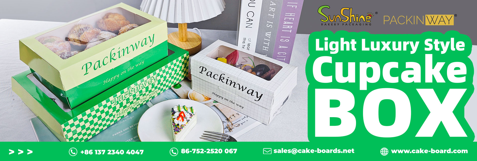 light luxury style cupcake box