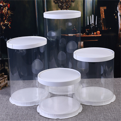 multiple sizes transparent cake box